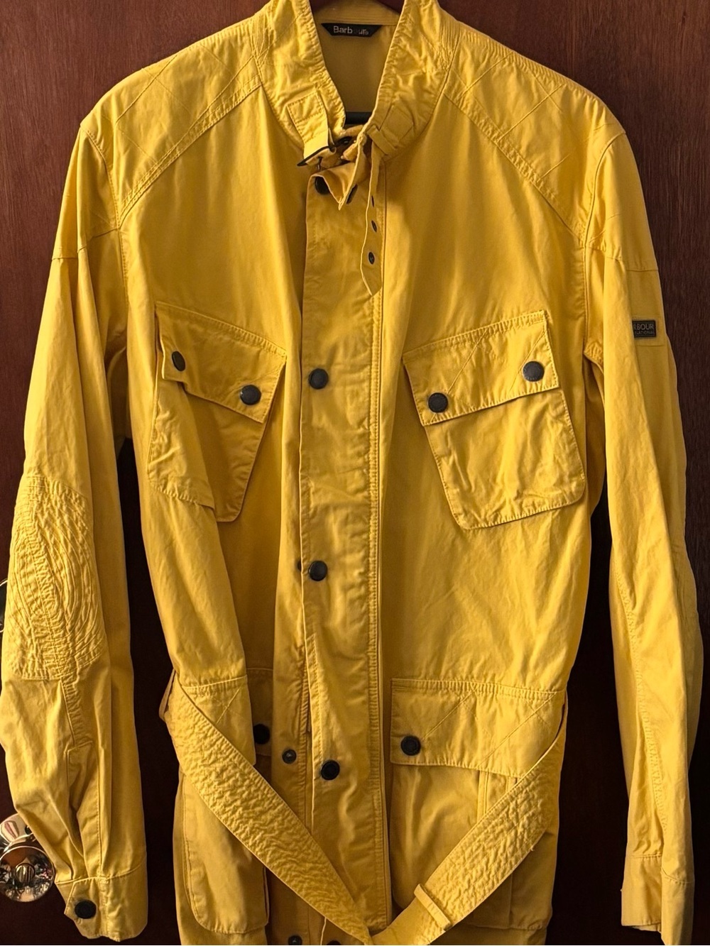 Barbour Yellow Military Field Jacket